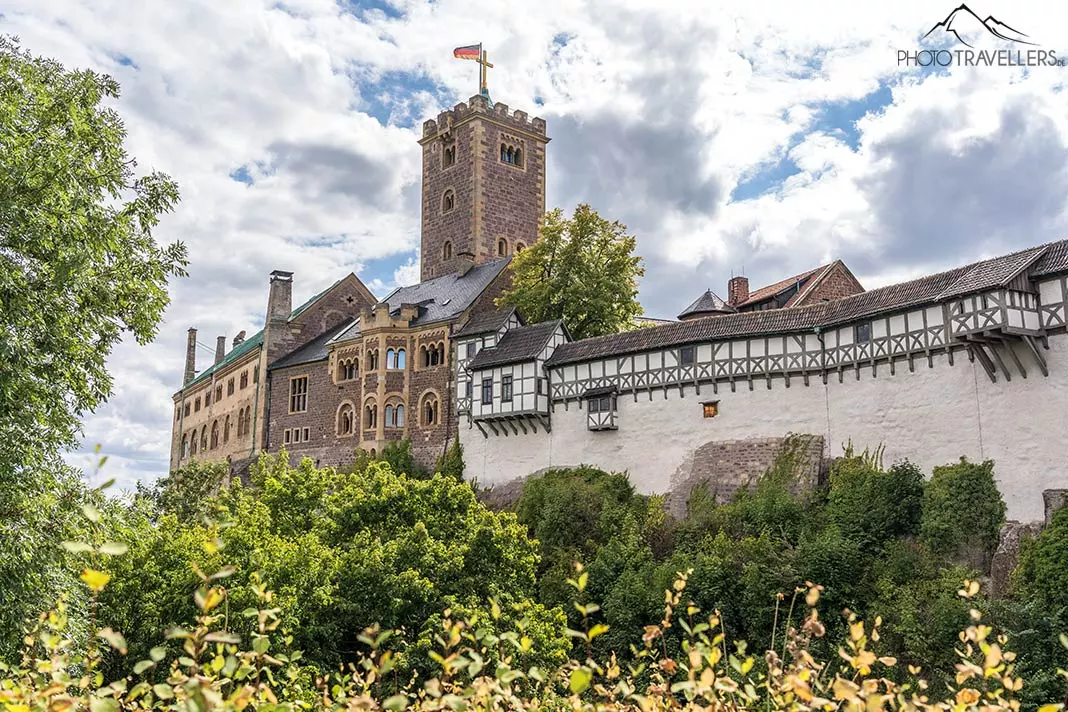 Der Blick auf die Wartburg in Thüringen