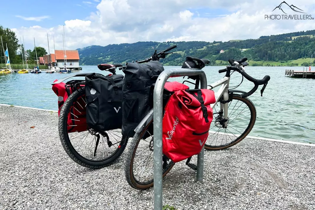 Unsere Fahrräder am Großen Alpsee