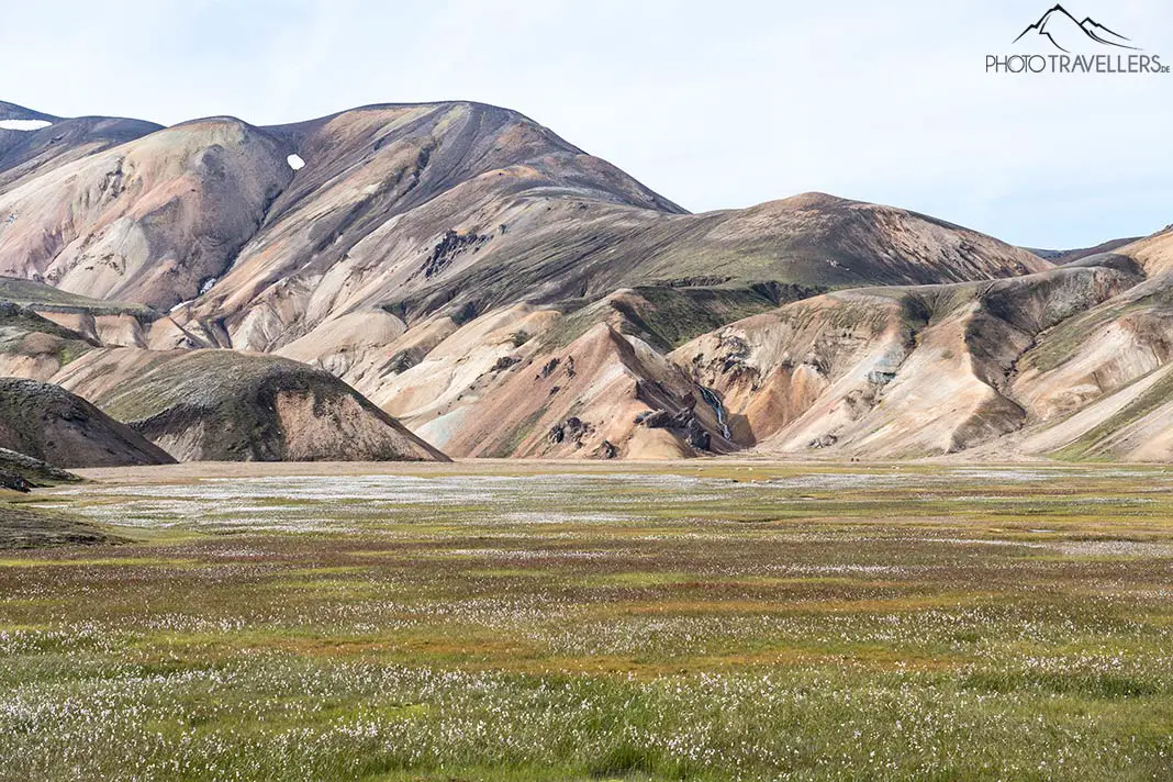 Colorful mountains in Landmannalaugar area in Iceland