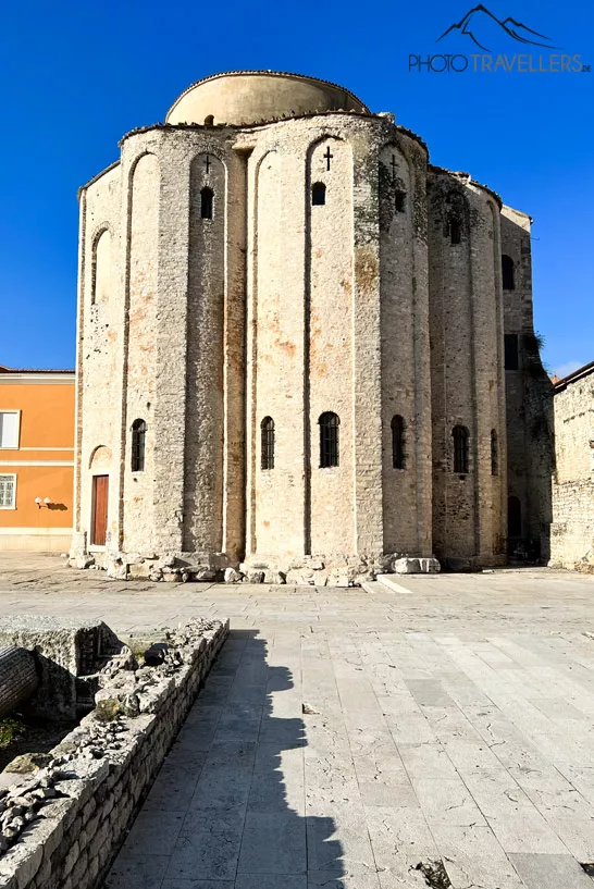 The view of the Roman forum in Zadar