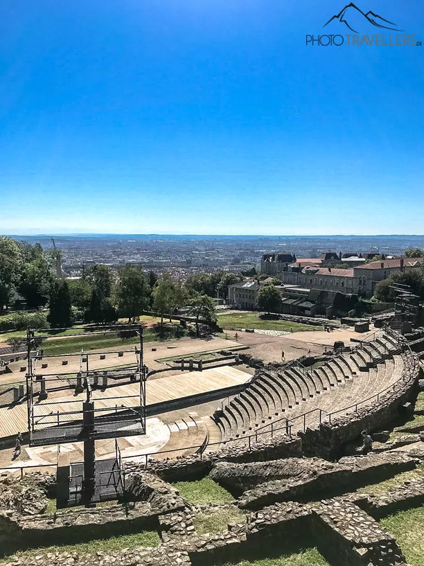View over the city of Lyon from the Roman amphitheater