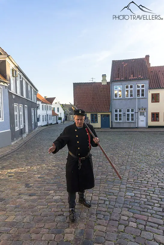 Der Nachtwächter mit seiner Laterne in Aarhus