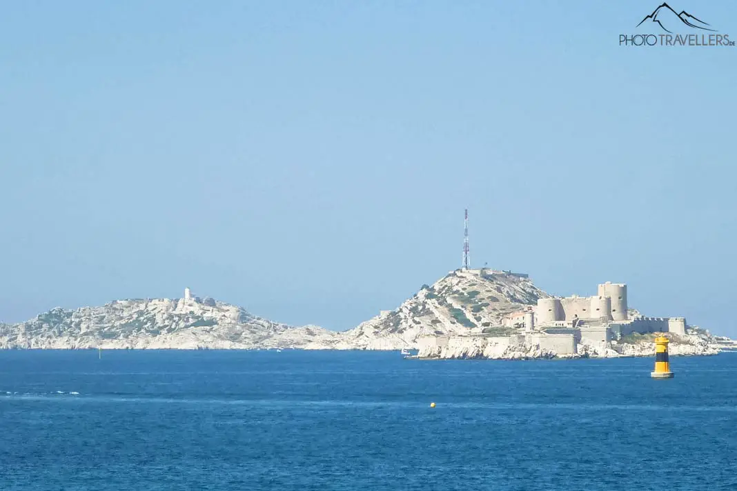 Blick auf Château d'If vor Marseille