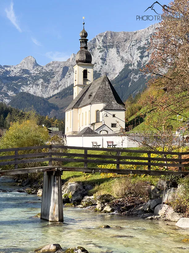 Die Kirche St. Sebastian im Berchtesgadener Land, aufgenommen mit dem iPhone Pro 14 (3x)