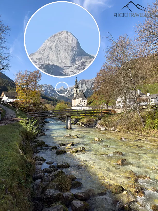 Die Kirche St. Sebastian im Berchtesgadener Land, aufgenommen mit dem iPhone Pro 14 (1x)
