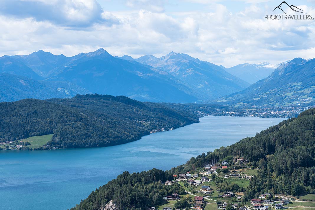 Der Blick über den Millstätter See in Kärnten