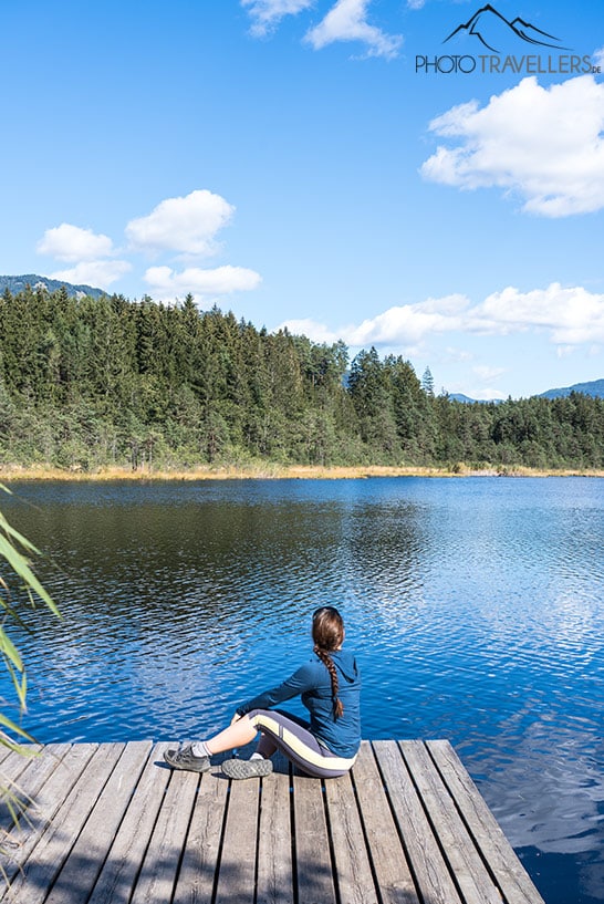 Reisebloggerin Biggi Bauer am Egelsee