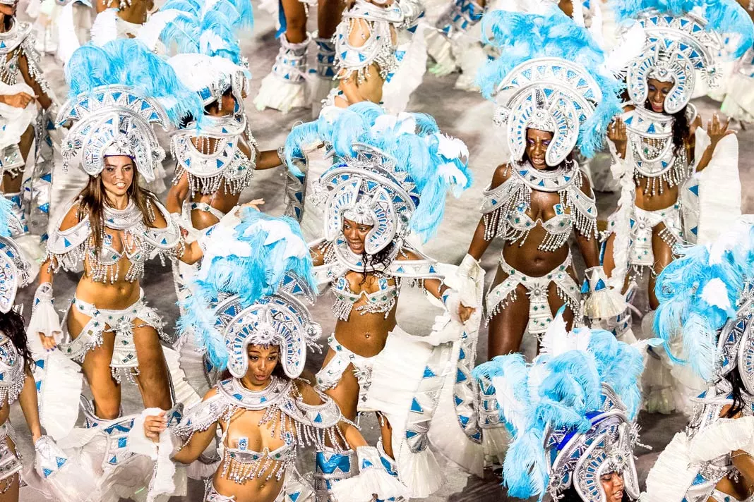 Tänzerinnen auf dem Karneval von Rio de Janeiro