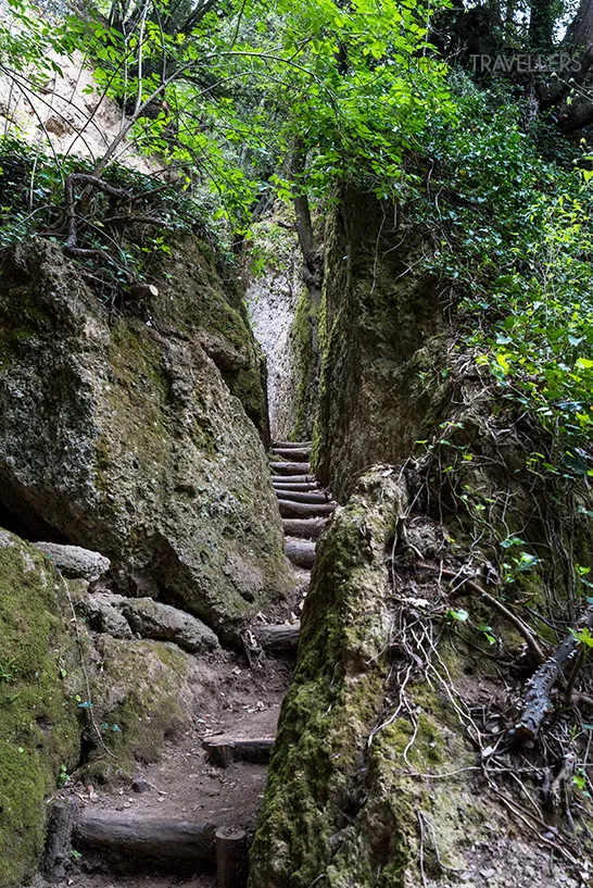 Stufen in der Via Cava dell'Annunziata