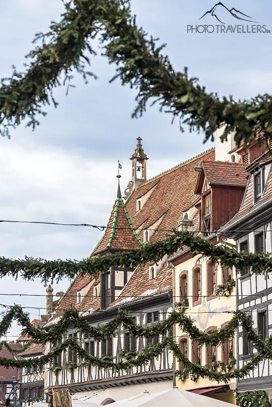 Die Altstadt von Obernai zur Weihnachstzeit