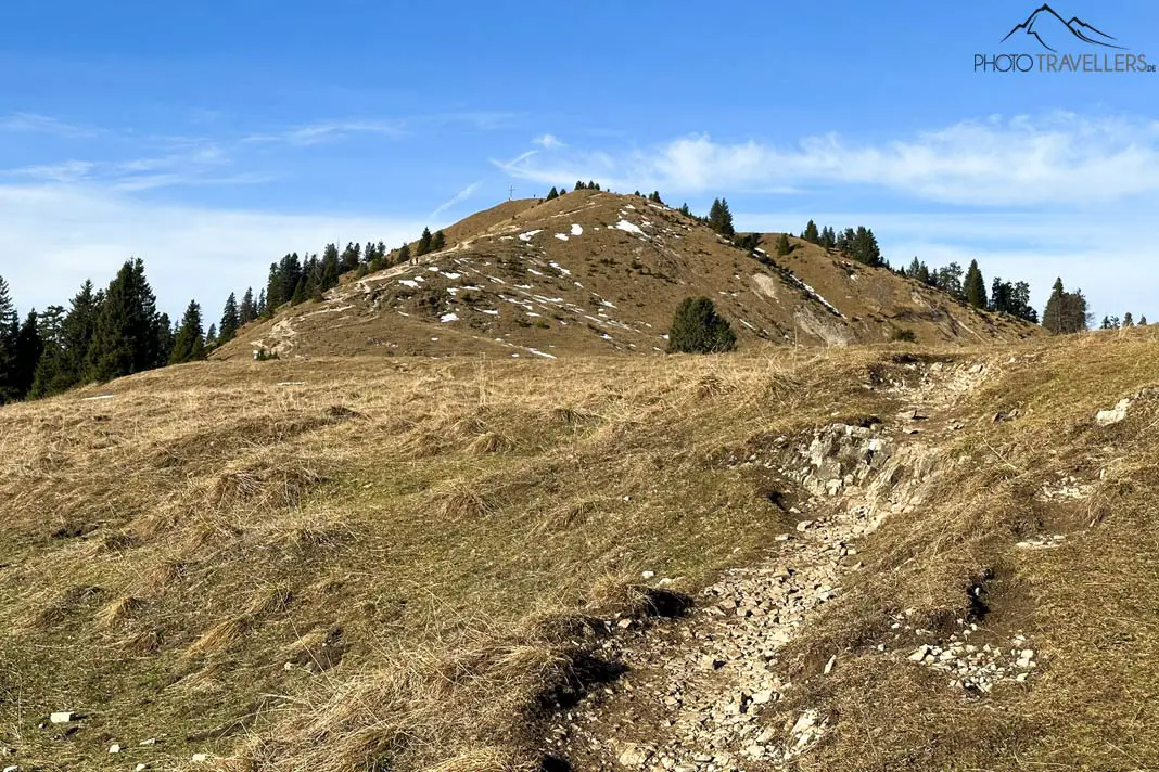 Der Wanderweg zum Hirschhörnlkopf-Gipfel