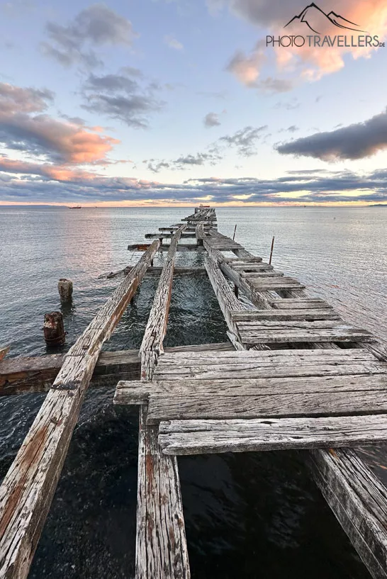 Der alte Steg am Hafen von Punta Arenas