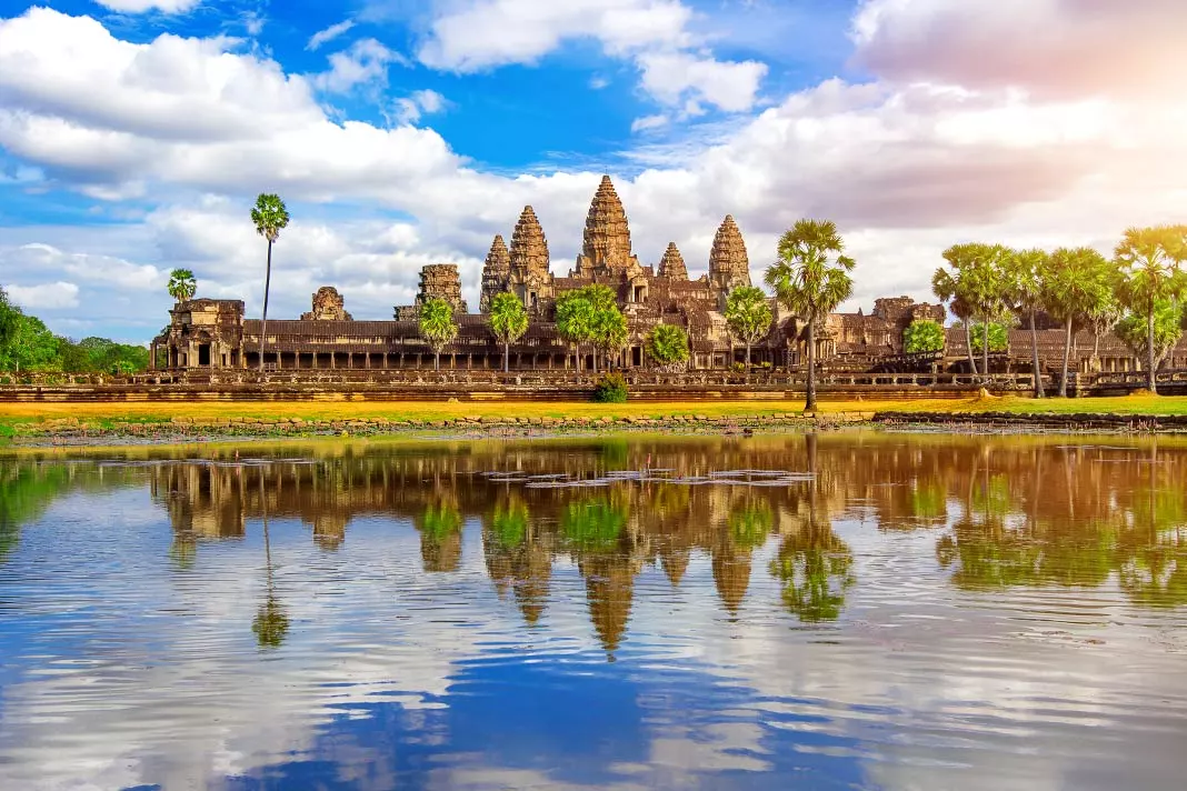 Die Tempelanlage Angkor Wat in Kambodscha