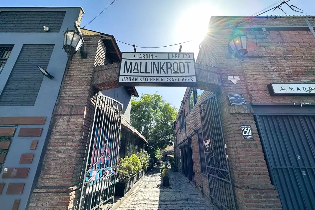Der Eingang zum Jardín Mallinkrodt im Barrio Bellavista
