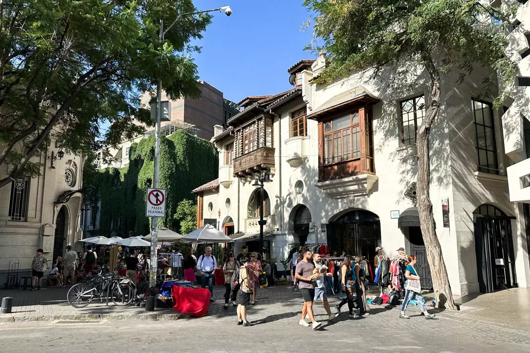 Der Flohmarkt im Barrio Lastarria