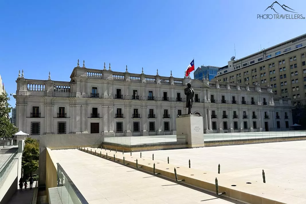 Der Palacio de La Moneda in Santiago de Chile