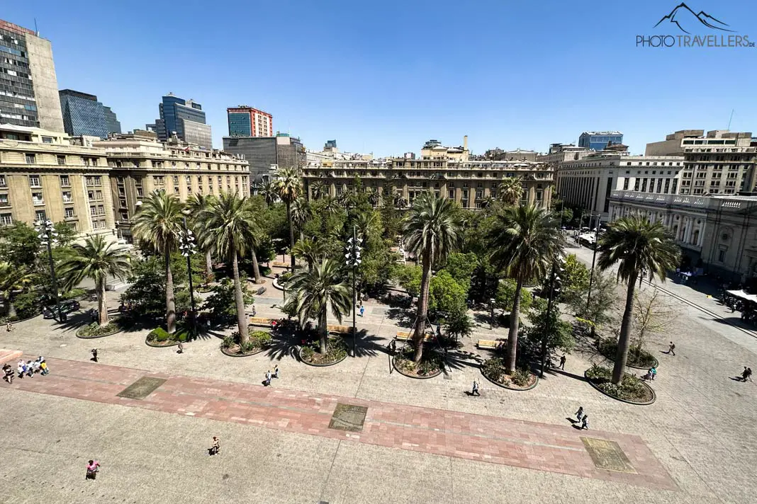 Der Blick von oben auf die Plaza de Armas