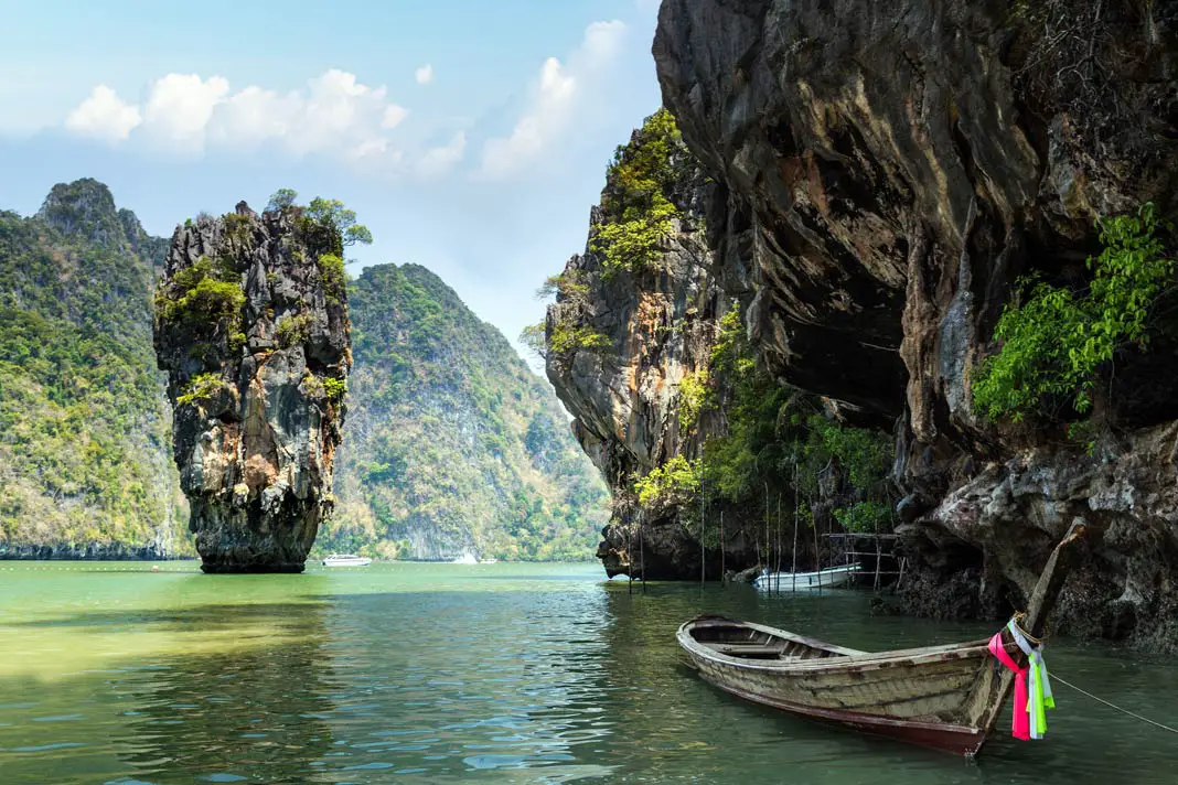 Die bekannte Insel Khao Phing Kan in Thailand