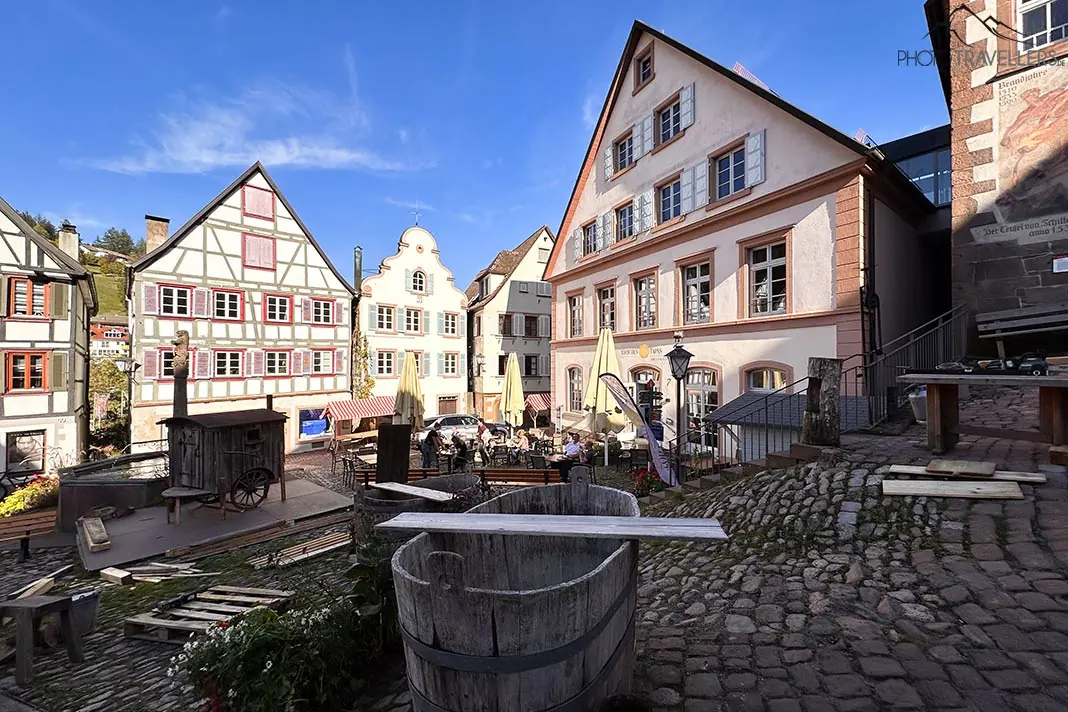 Der Marktplatz von Schiltach im Schwarzwald