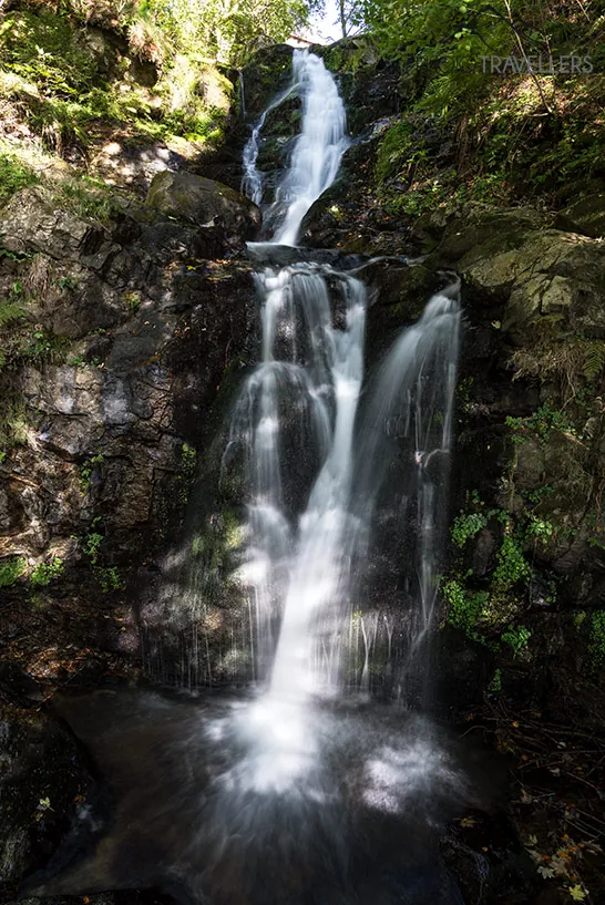 Ein Wasserfall der Todtnauer Wasserfälle