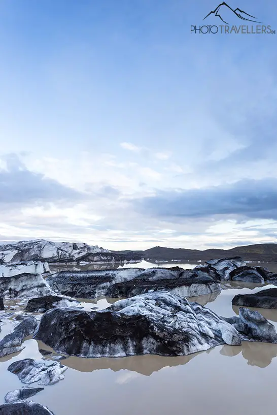 Die Gletscherlagune des Skaftafelljökull in Island
