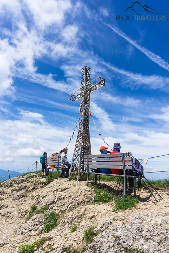 Das Gipfelkreuz auf dem Hochgrat im Allgäu