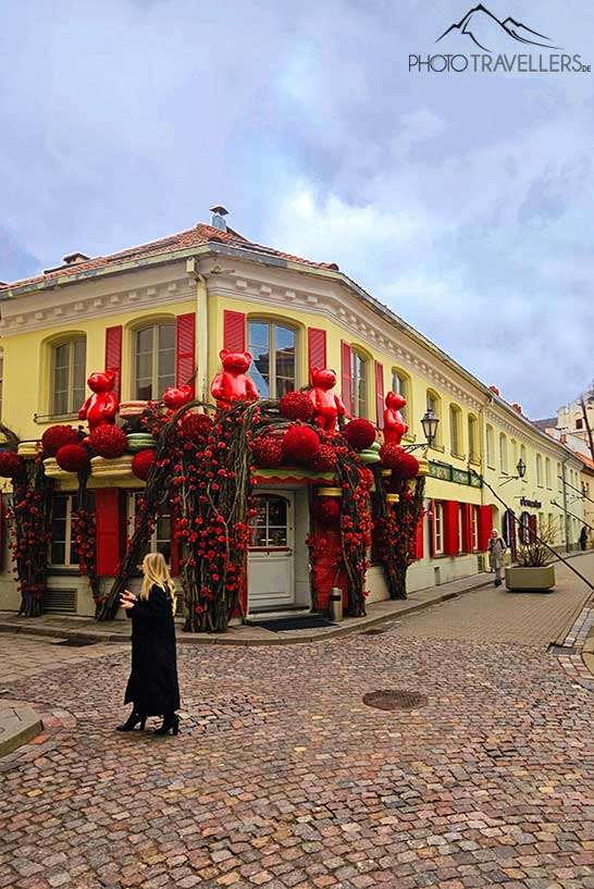 Ein Jugendstilgebäude in der Altstadt von Vilnius