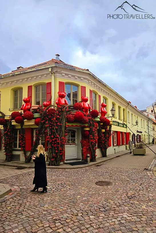Ein Jugendstilgebäude in der Altstadt von Vilnius