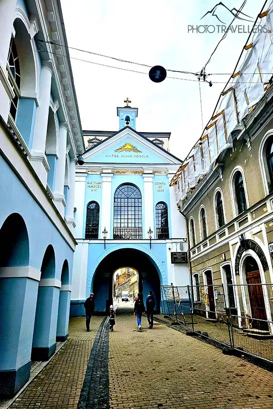 Das hellblaue Tor der Morgenröte in Vilnius