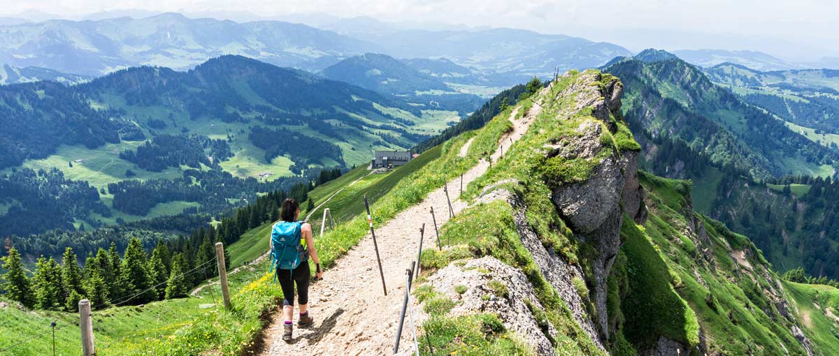 Reisebloggerin Biggi Bauer wandert auf dem Hochgrat