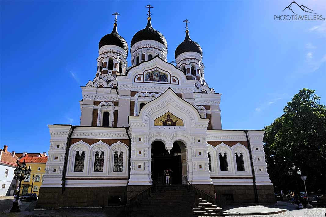 Die barocken Zwiebeltürme der Alexander-Newski-Kathedrale in Tallinn