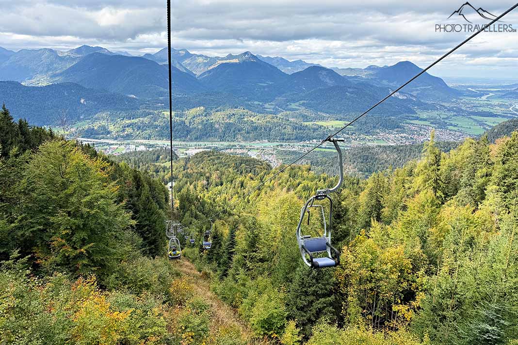Blick aus dem Kaiserlift in Kufstein