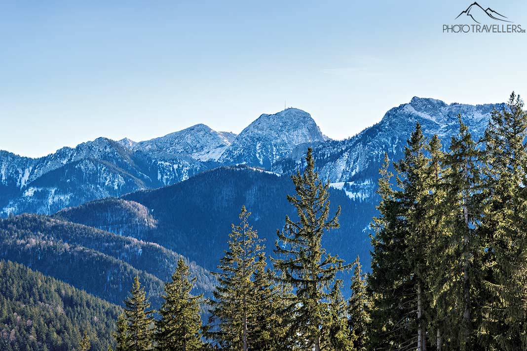 Der Blick auf den Wendelstein vom Schwarzenberg