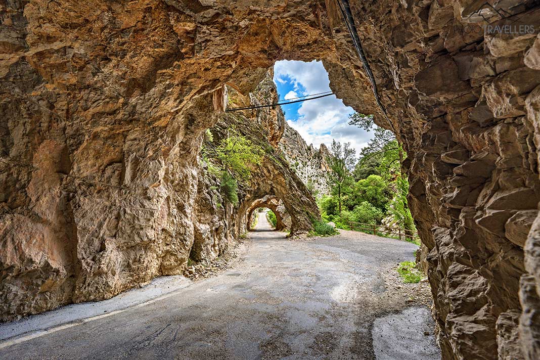 Die Túneles de Pitarque in Aragonien