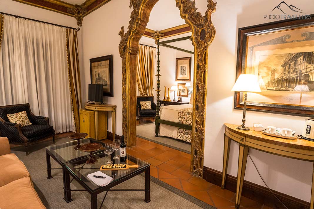 Die edle Suite im Hotel & Spa Palacio Matutano-Daudén im Ort La Iglesuela del Cid