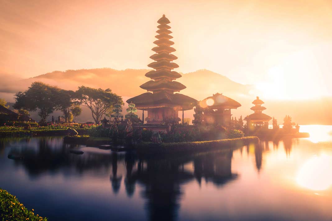 Die Tempelanlage Pura Ulun Danu Bratan auf Bali