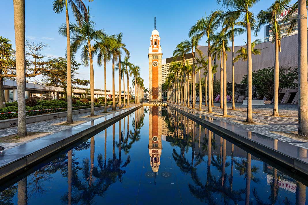 Der bekannte Clock Tower in Hongkong