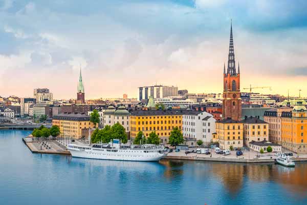 Blick auf Stockholm, Schweden