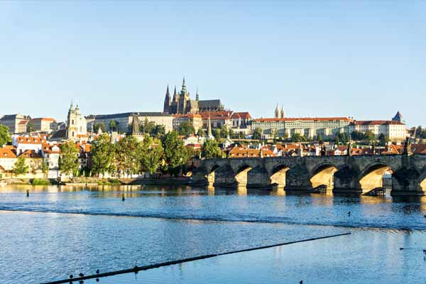 Blick auf die Prager Burg, Tschechien