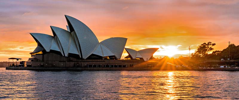 Das Opernhaus in Sydney, eine der schönsten Städte der Welt