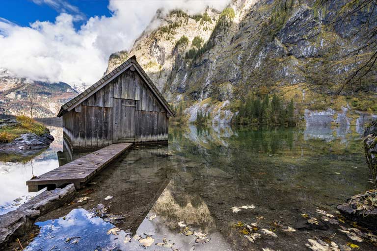 Bootshütte im Obersee, Berchtesgaden