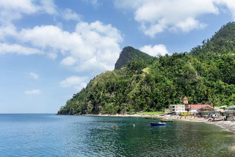 Strand auf Dominica