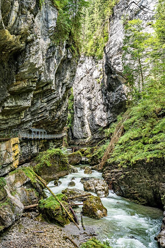 Wanderweg in der Breitachklamm