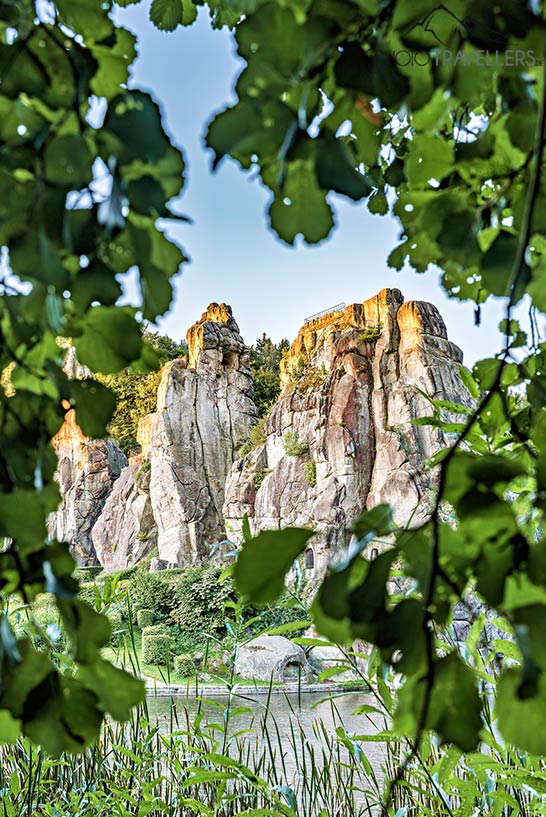 Angestrahlte Felsen, Externsteine