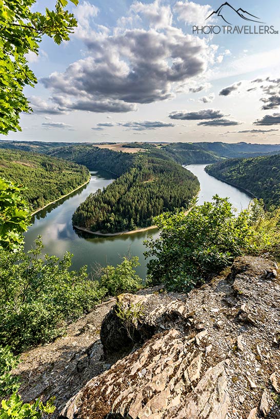Blick auf die Saaleschleife
