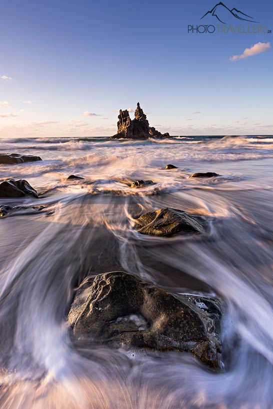 Langzeitbelichtung am Benijo Beach, Teneriffa