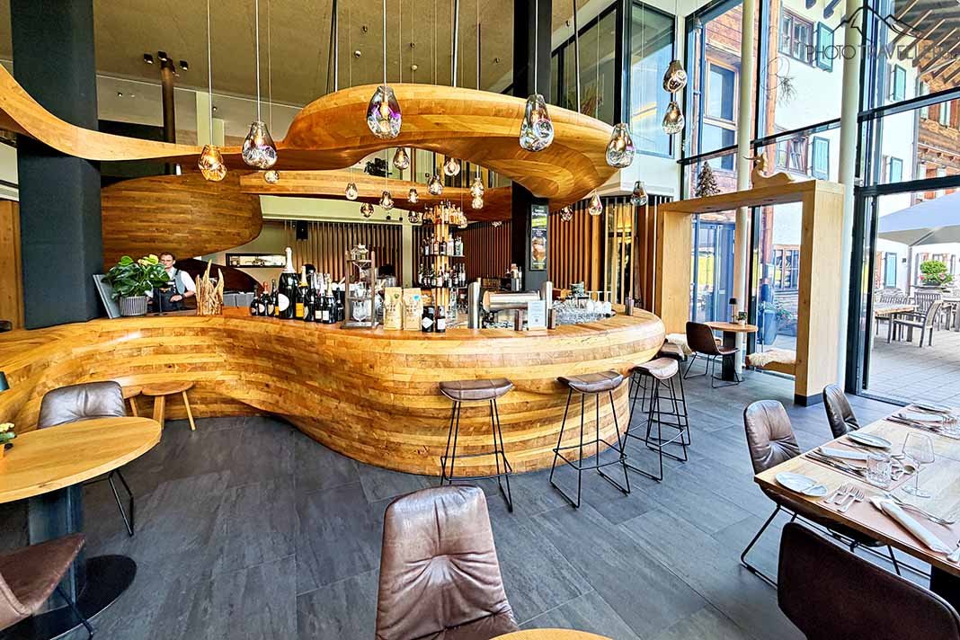 Die Bar im Naturresort Puradies in Leogang