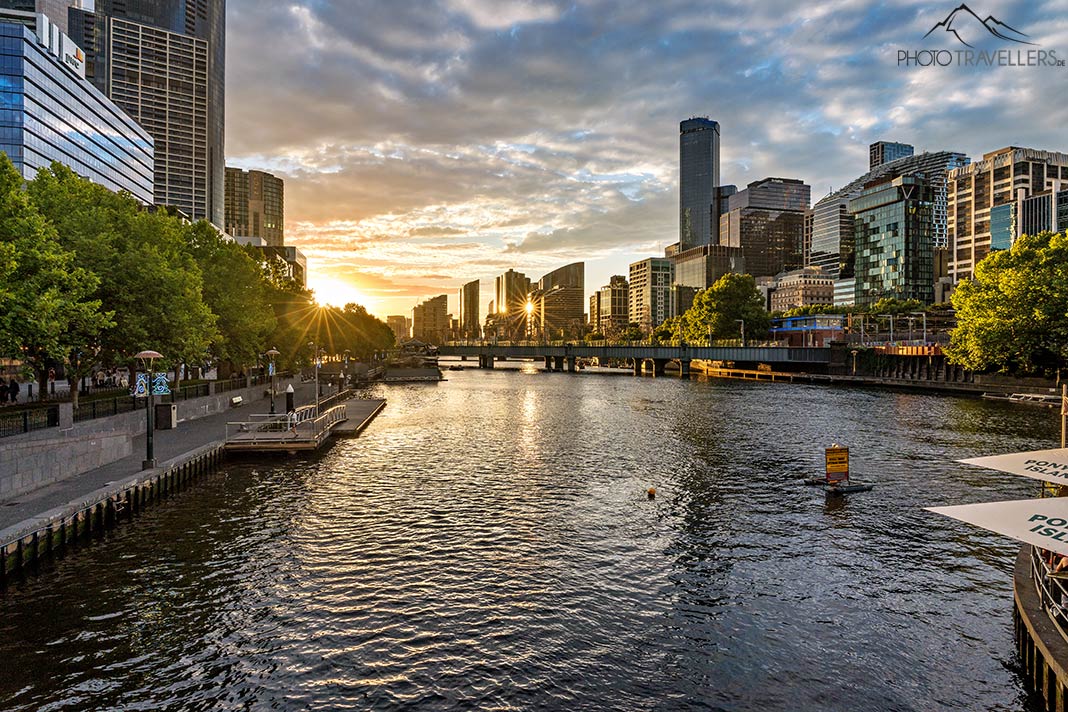 Stadtszene in Melbourne, bearbeitete RAW-Datei