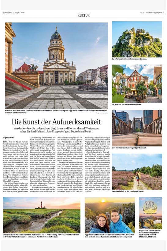 Buchbesprechung der "Foto-Eskapaden in Deutschland" in der Berliner Morgenpost