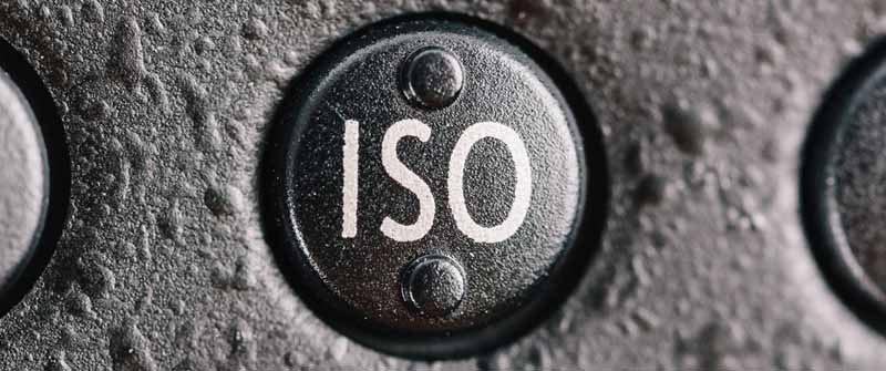 ISO-Knopf einer Kamera